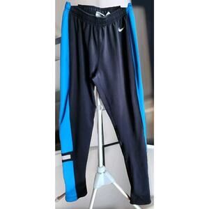 Nike Dry-Fit Youth Size Medium Zippered Tapered Leg Blue Black F61103 JVG
